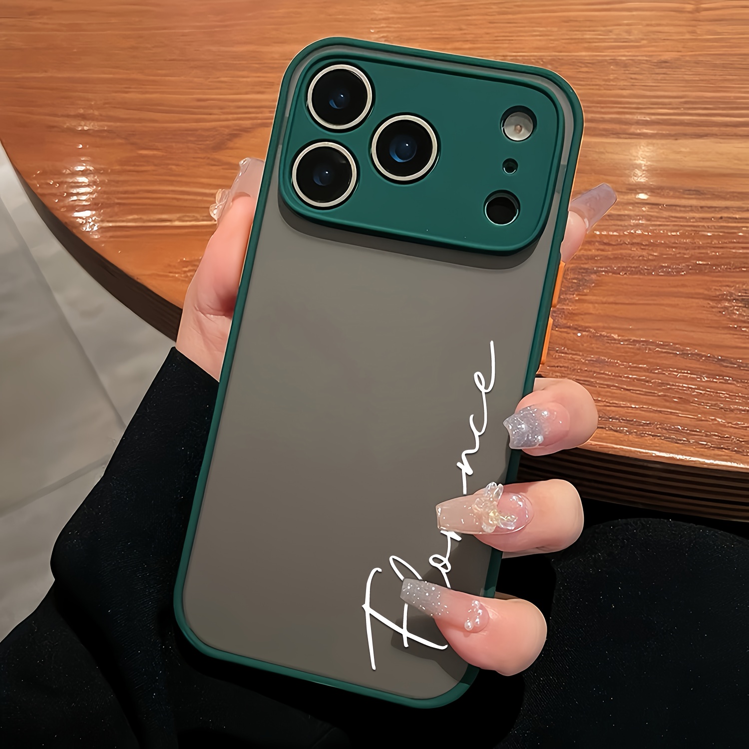 Personalized Custom Name DIY Translucent Ultra-Thin Case Compatible with for iphone Models 11 to 17 Pro Max Plus, Featuring Shockproof Armor And a Luxury Matte Finish, Complete with a Protective Border And Customizable Letters, Perfect As a Gift, Phone Case, Handy Cover