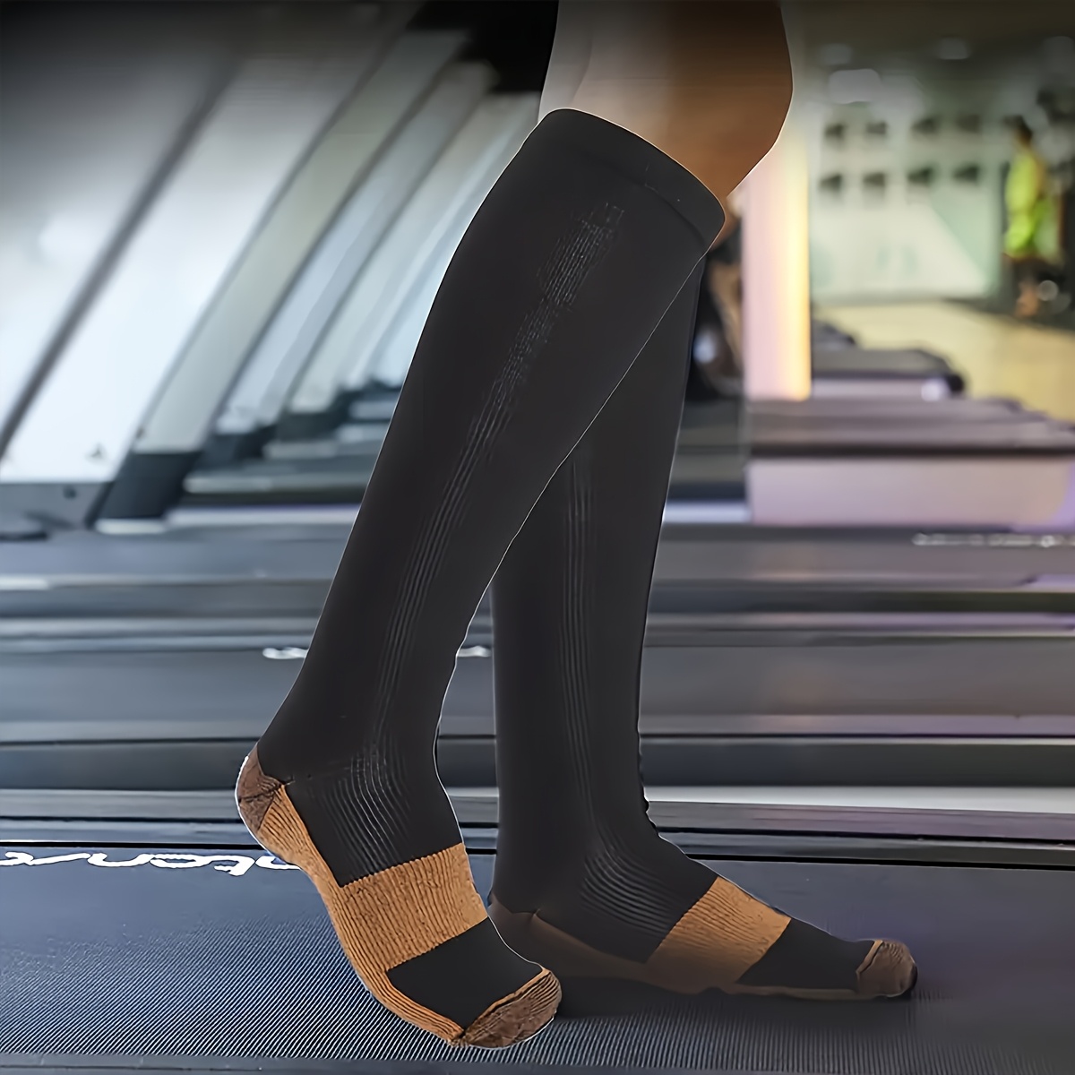5 Pairs 20-30Mmhg Copper Compression Socks