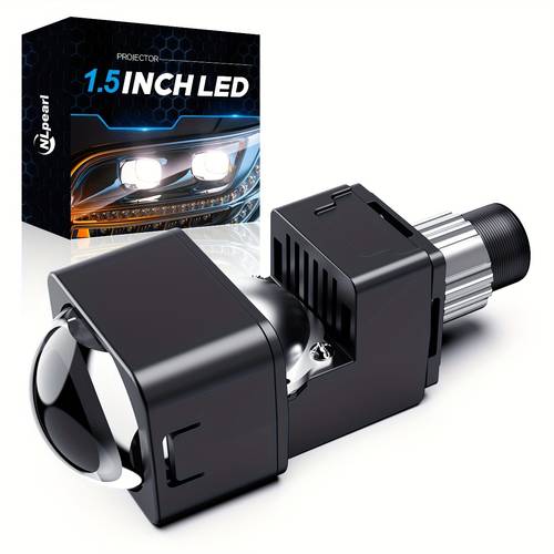 item picture led high beam projector 1 5 inch led lens spotlight headlight bi led auxiliary headlight fog light for car motorcycle accessories