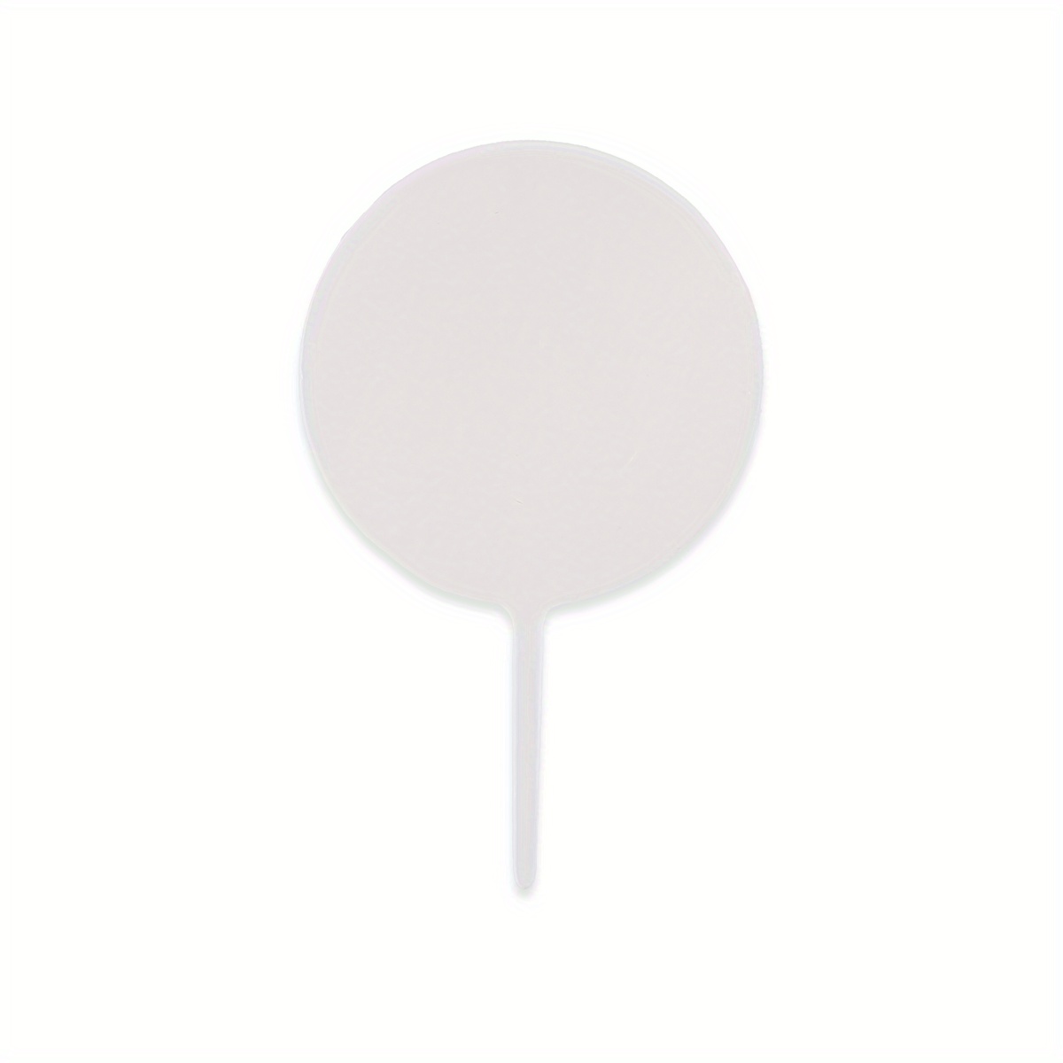 Blank Acrylic Cake Toppers Set, 15pcs Round Mirror Cake Topper For Diy Cupcake Decorations