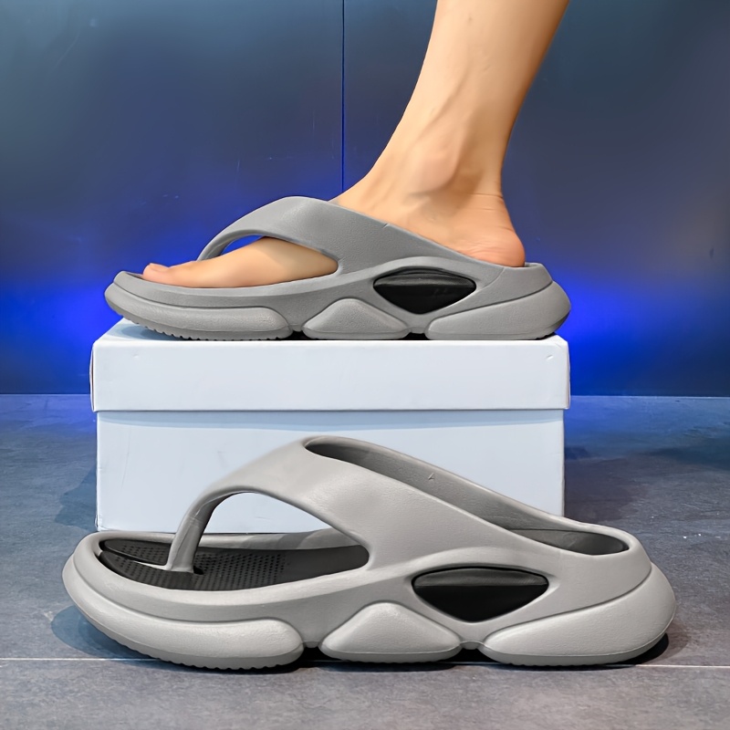 mens summer breathable cut out slide sandals     cover upper fabric inner sole round toe   home casual wear breathable sandals minimalist slippers synthetic cover sandal Product details 9