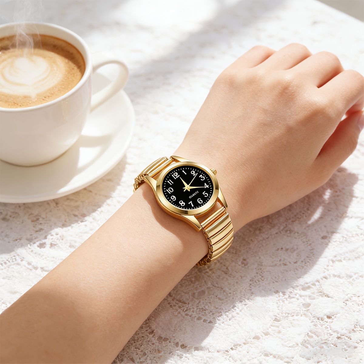 1pc Niche Vintage Round Ladies' Quartz Watch - Versatile Women's Watch - Ideal Gift for Best Friend (Watch Box Not Included)