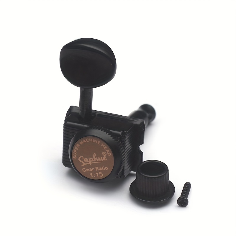 [Vintage Guitar Locking Tuners] SAPHUE 6pcs Chrome Inline Guitar Locking Tuners - Vintage Style, Easy Install, for ST & TL Electric/Folk/Acoustic Guitars