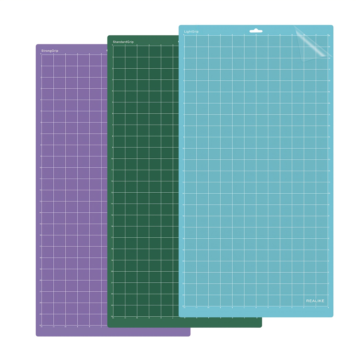 Lot De 6 Tapis De Découpe Pour Cricut Joy - 4,5x12" Et 4,5x6,5" - Adhésif Fort, Standard, Léger