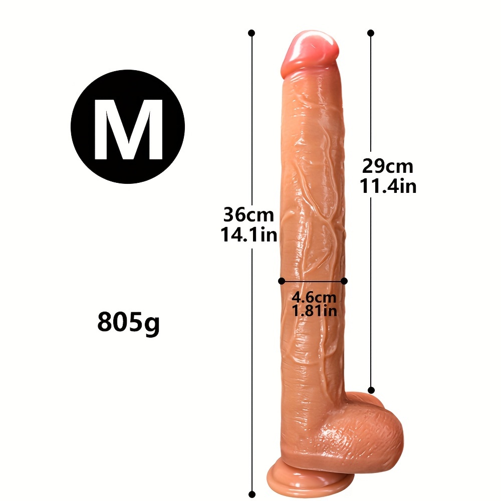 [1pc Long Thick Dildo Massage] 1pc Extra Long Penis Vaginal Plug Anal Plug Soft Liquid Silicone Long Thick Dildo Massage Stick Strong Suction Cup Adult Sex Toy