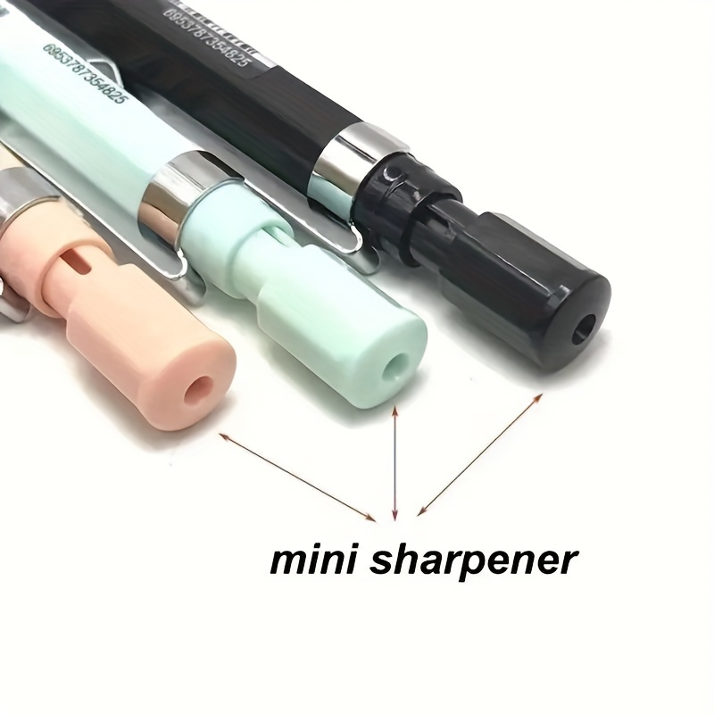 Multifunctional 2B Mechanical Pencil with Built-In Sharpener, 1+16pcs Set