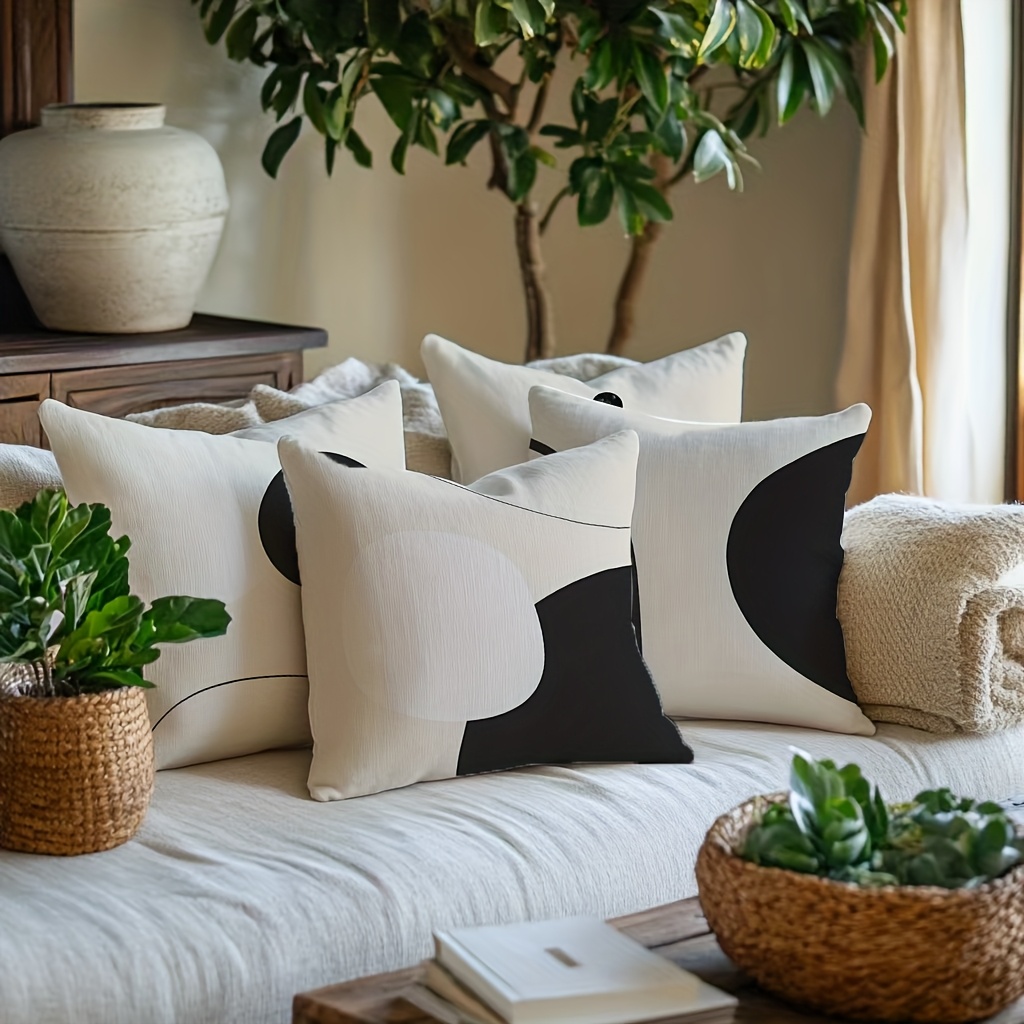 throw pillow covers blend boho pillow covers abstract Temu Oman