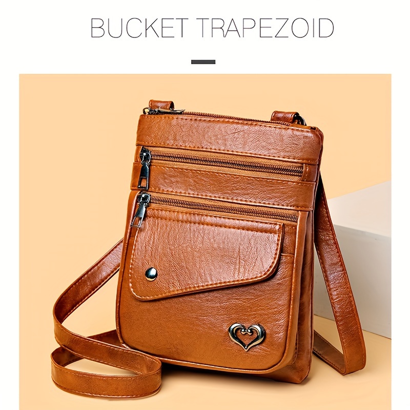 

Mini Retro Crossbody Bag, Vintage Multi-pocket Shoulder Bag, Casual Handbag For Women, And Phone Pouch.
