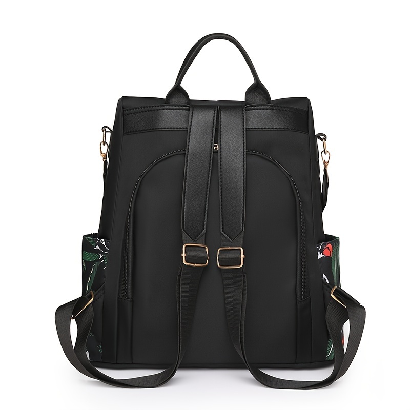 womens large capacity vintage color block backpack - Temu  display picture 1