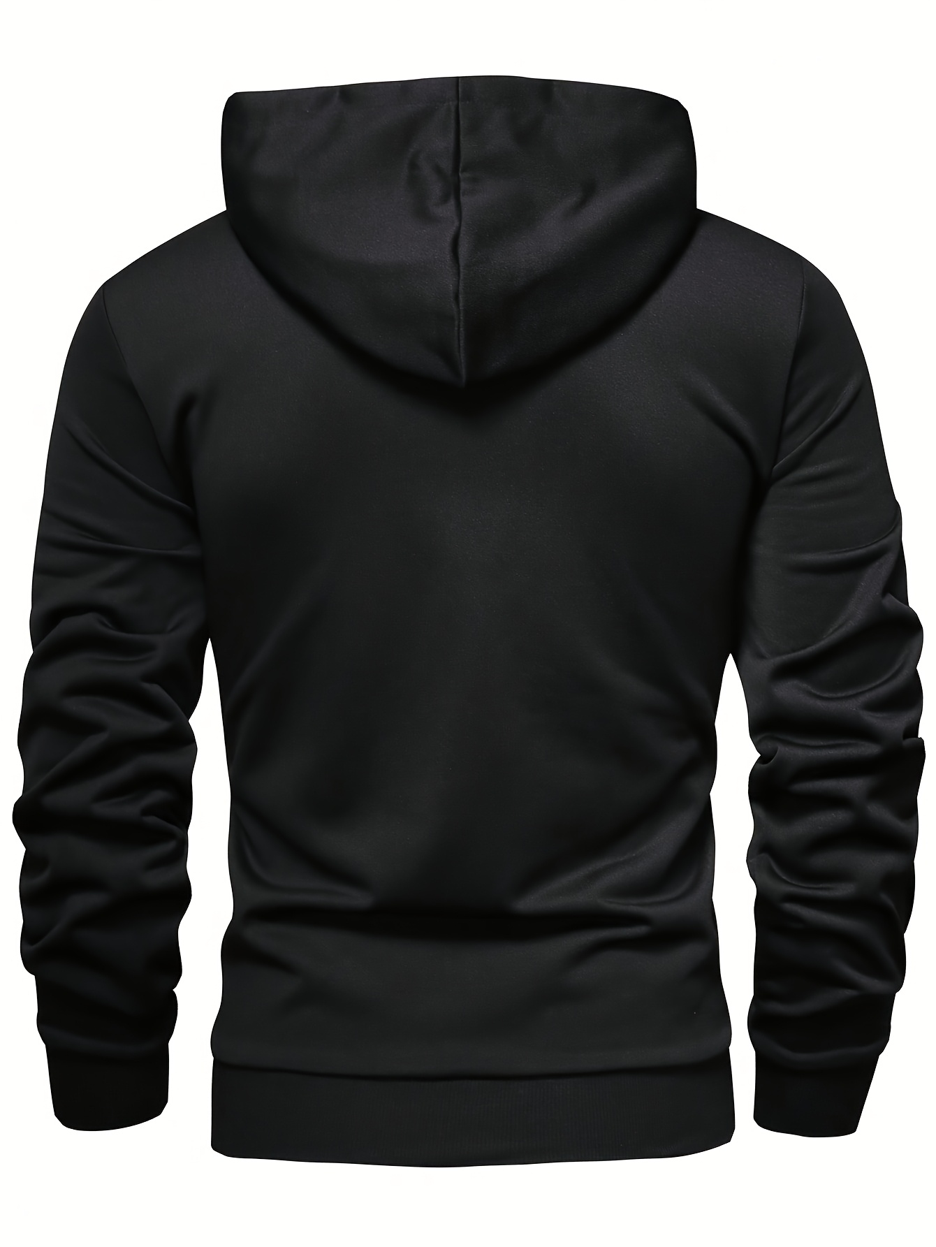 Men's Casual Green Hoodie with Half-Button Placket - Long Sleeve, Soft Polyester Fabric, Comfortable & Stylish for Spring/Fall, Casual Wear Hoodie | Minimalist Hoodie | Knitted Texture, Sweater Hoodie