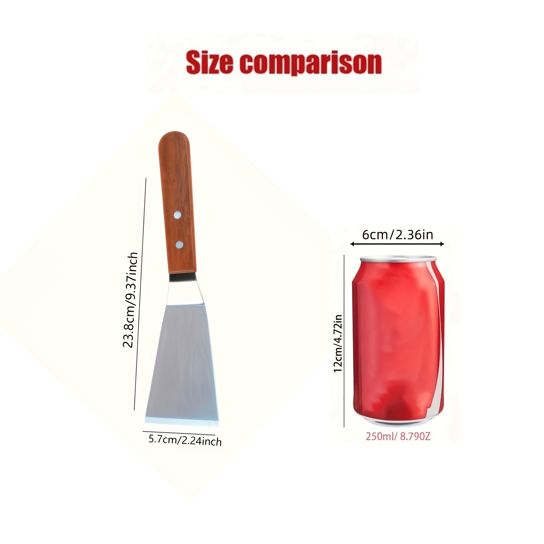 Stainless Steel Frying Spatula, Pancake Turner, and Kitchen Tool