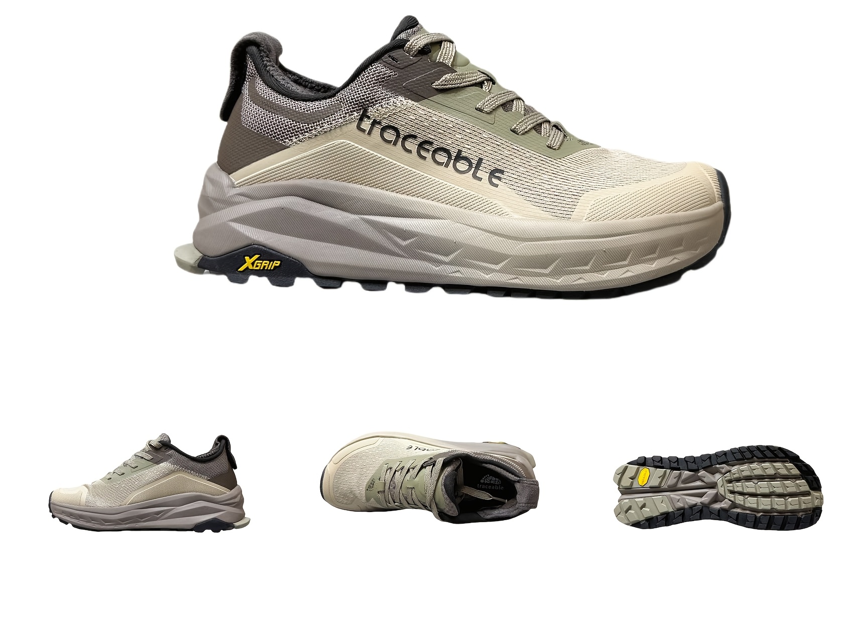 Sneakers, Men's Outdoor Shoes, Anti-Slip Comfortable Casual Shoes, Men's Outdoor Camping Sports Trail Running Shoes, Fashionable and Versatile Trendy Shoes