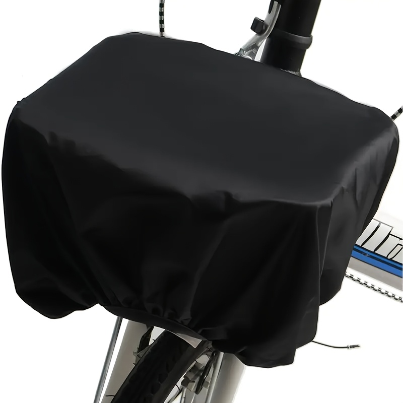 Image of Durable Rain Cover For Bike Baskets, Featuring A Retractable Design Suitable For Bicycles And Motorcycles. This Outdoor Cycling Dust Cover Is Designed For Use In All