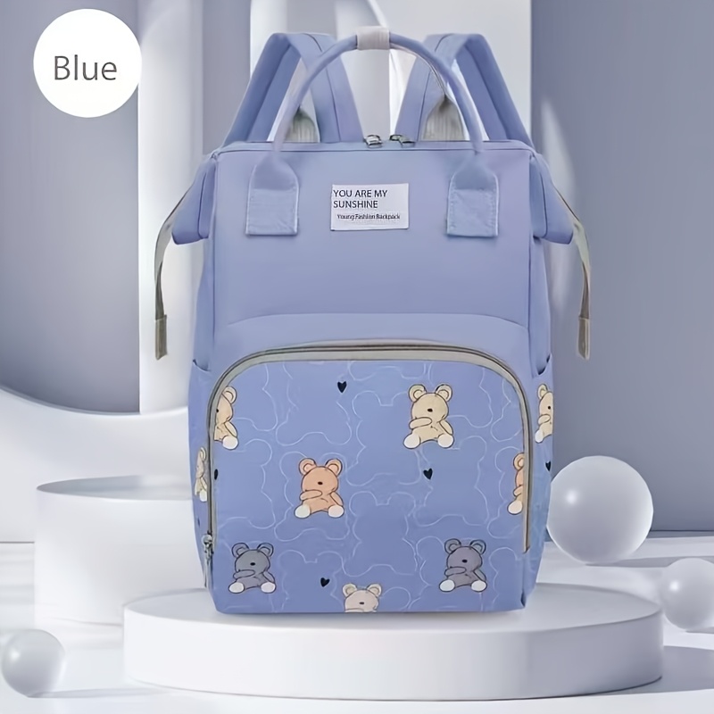 Mochila Multiusos para Viajes, Bolso de Pañales y Cambiador para Mujeres Embarazadas, Compatible con Cochecitos - Imagen 3