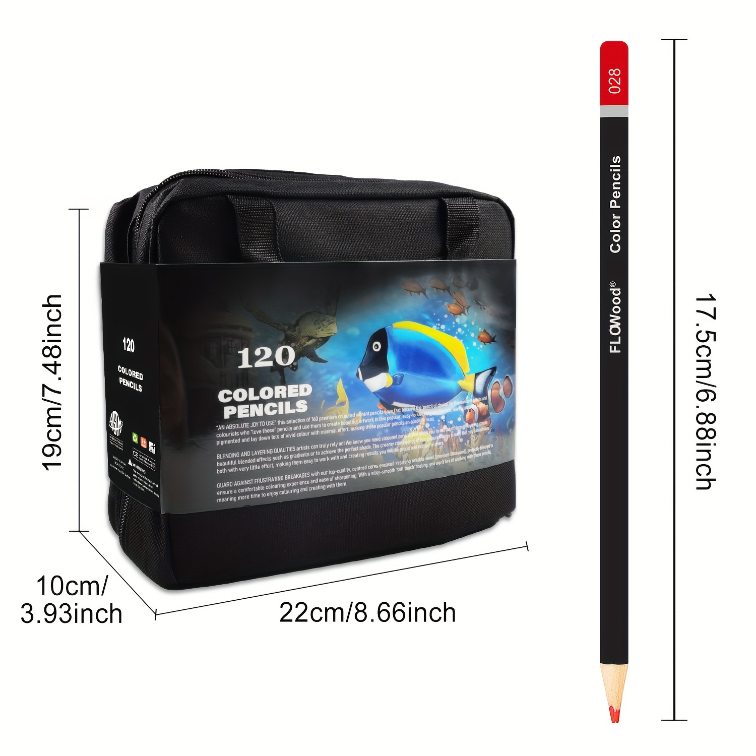 TEMU Ensemble de 120 crayons de couleur