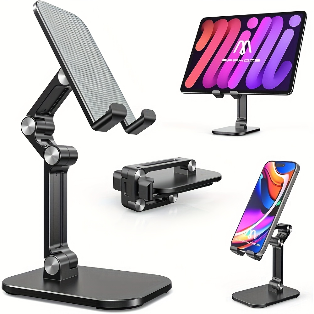 

1/2pcs Foldable Mobile Tablet Holder - Adjustable, Desktop Holder, Lightweight And Portable, Suitable For Office And Home Use, Travel Carry