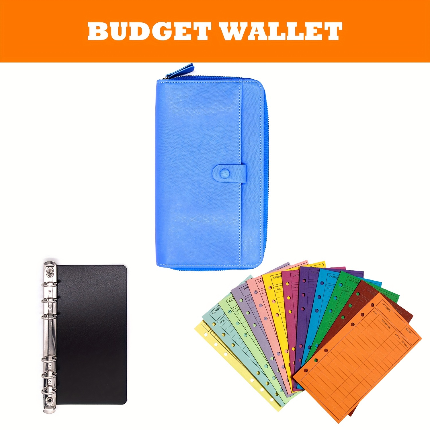 1pc cash envelopes wallet budget wallet rfid blocking finances organizer budget planner with 12 budget envelopes cash envelopes system for budgeting all in one budget system tracking money savings