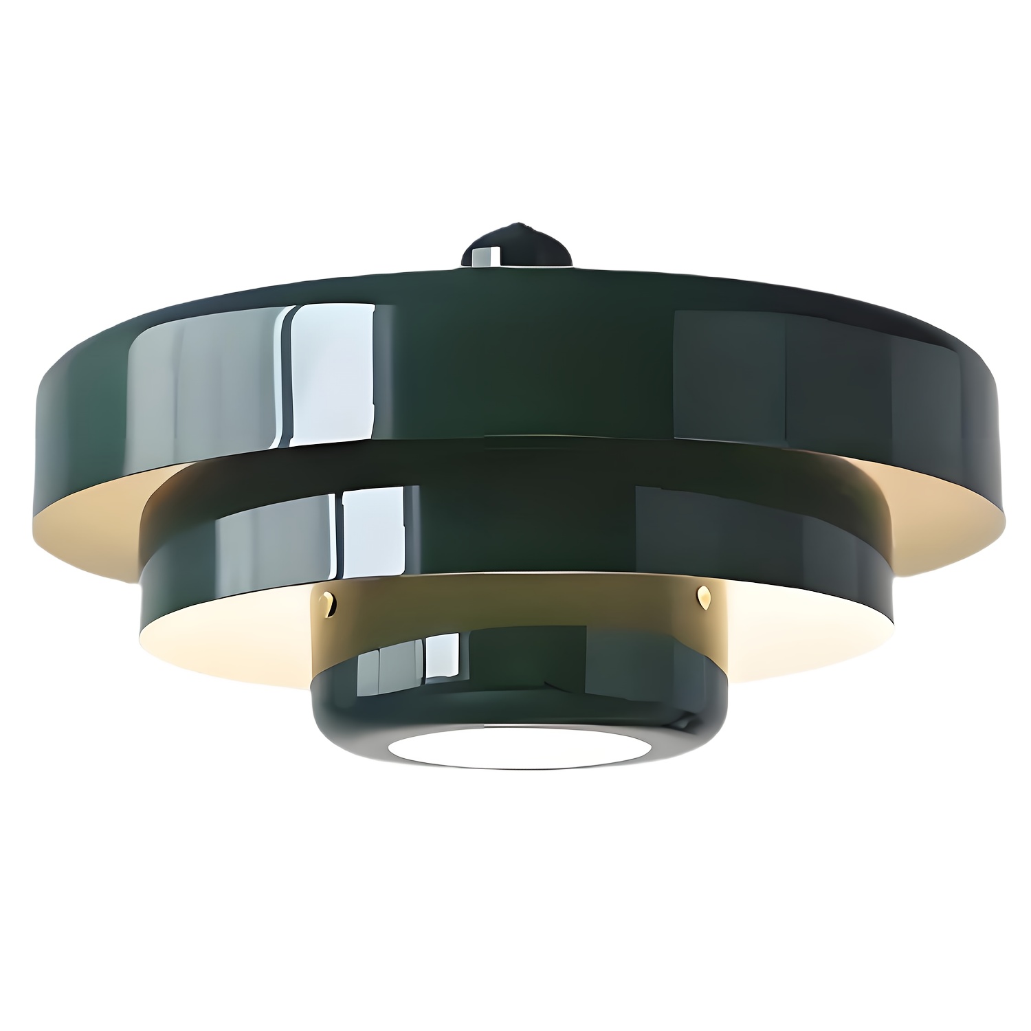 Image of Mid- Hanging Lights Shade, 3-layer Metal Lamp Shade, Vintage Hanging Lamp Perfect For Bedroom, Kitchen Island, Dining Room, Living Room (only Shade)