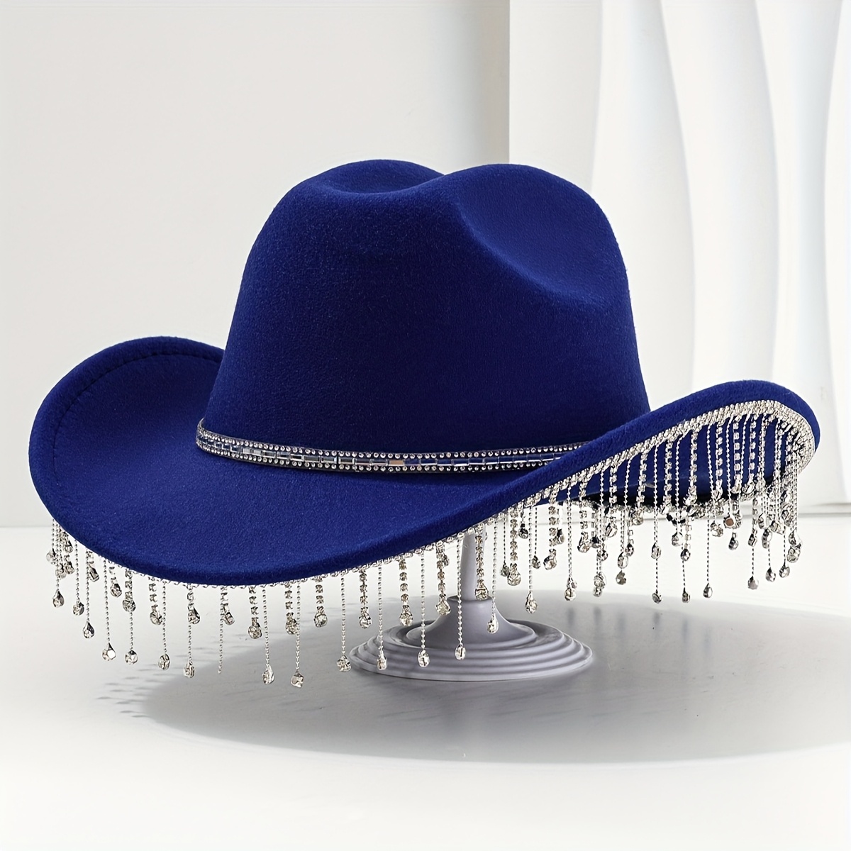 a womens hat tassels a unisex elegant western - Temu Hungary display picture 1