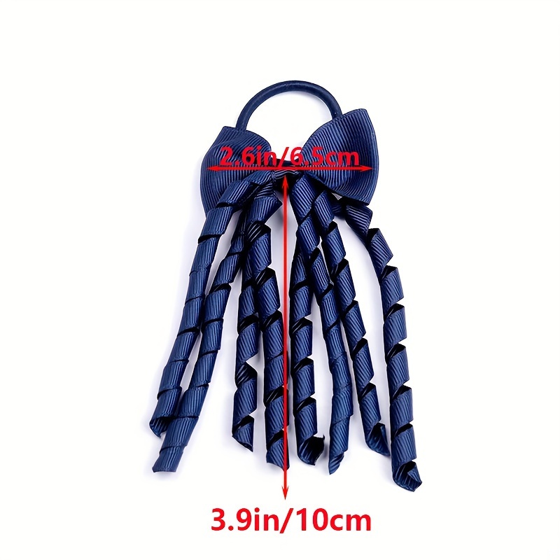 2pcs Set Girls' Tassel Ponytail Holder with Cute Bow Elastic Hair Band Headband Fashionable Hair Accessory