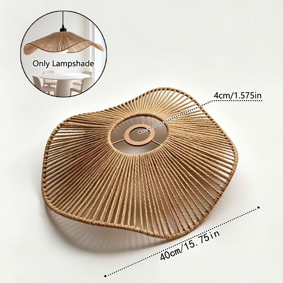 TEMU Abat-jour de suspension de restaurant style -, lampe de table de rétro japonais, lumière de salon, lumière de chambre à coucher, abat-jour de