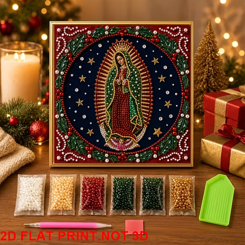 TEMU 5d Pearl Diamond Painting Kit Baby , Diy Nativity Christmas Art, Frameless Wall Decor Gift