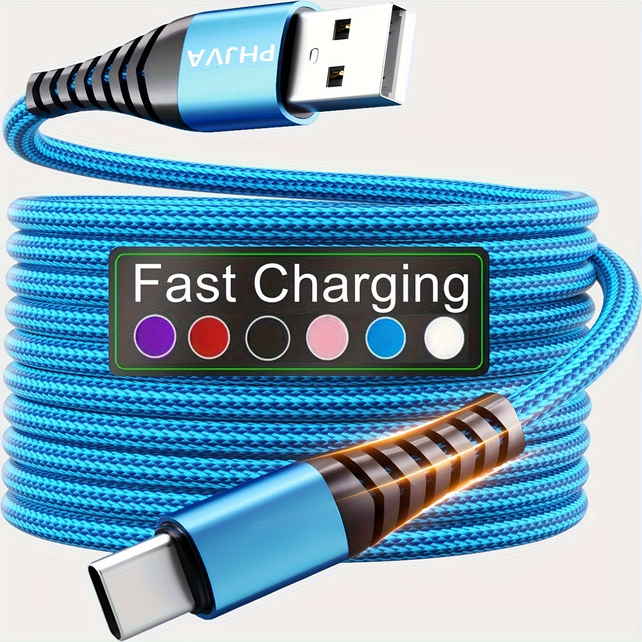   39inch 79inch 118inch usb c fast charging cable nylon braided anti winding design for redmi oneplus xiaomi smartphones type c data cable