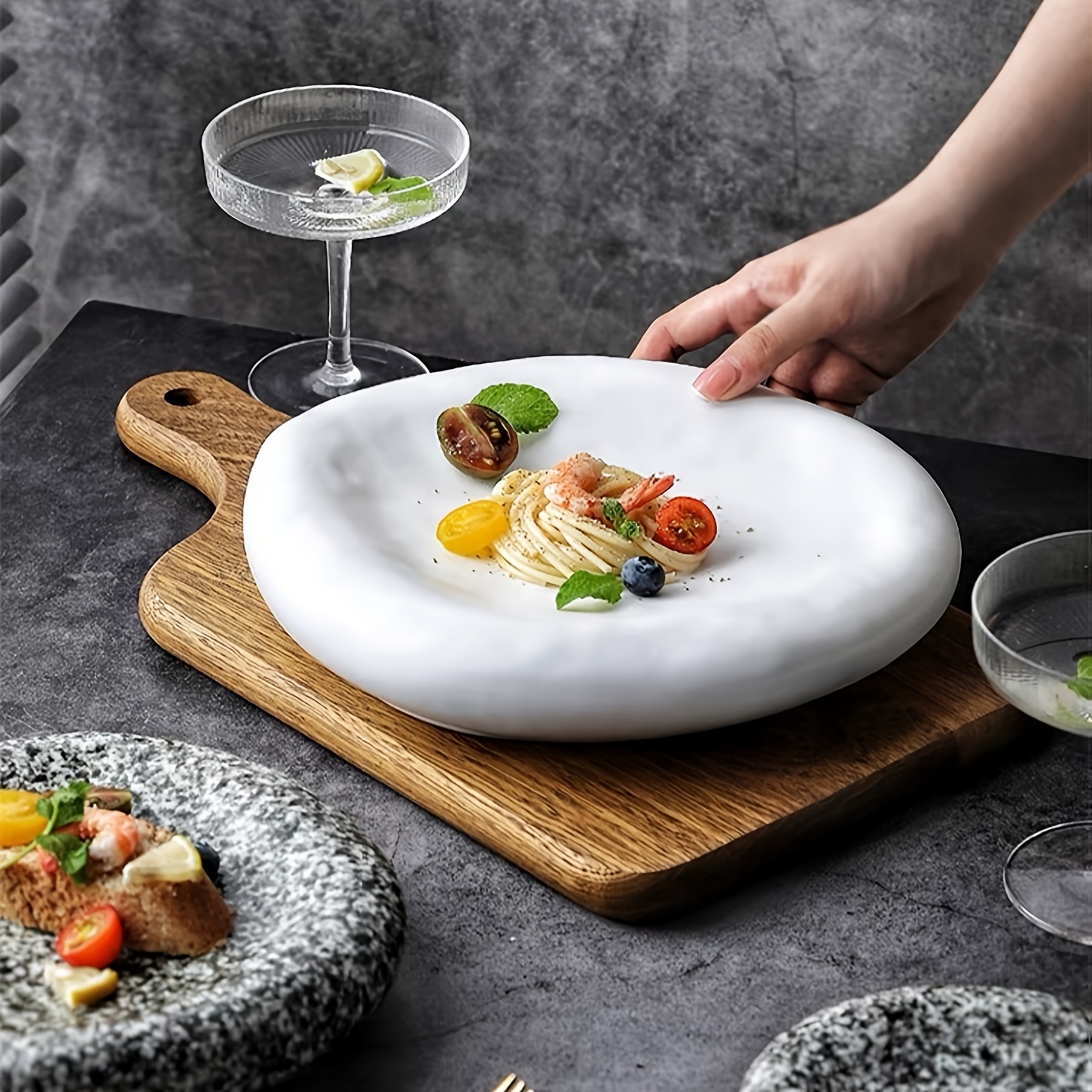 high end cold dishes high end salad plates ceramic plates japanese creative   plates dessert plates italian noodle plates salad plates dining plates   restaurants dishwashers machine washable kitchen supplies