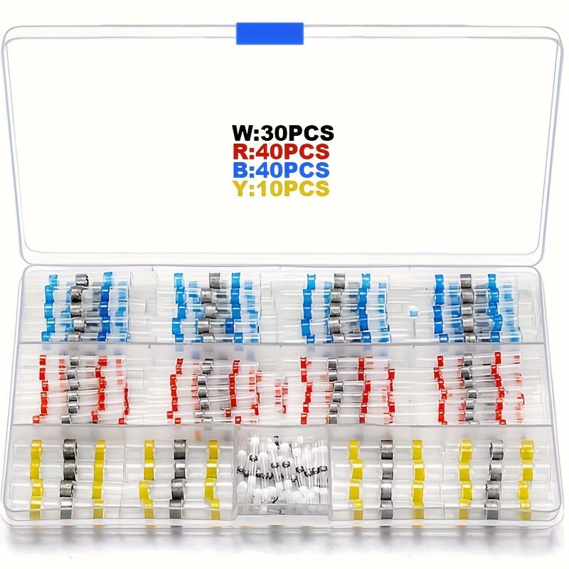 

120pcs Connectors Kit - Includes & , Assorted (, , Red, ) In 4