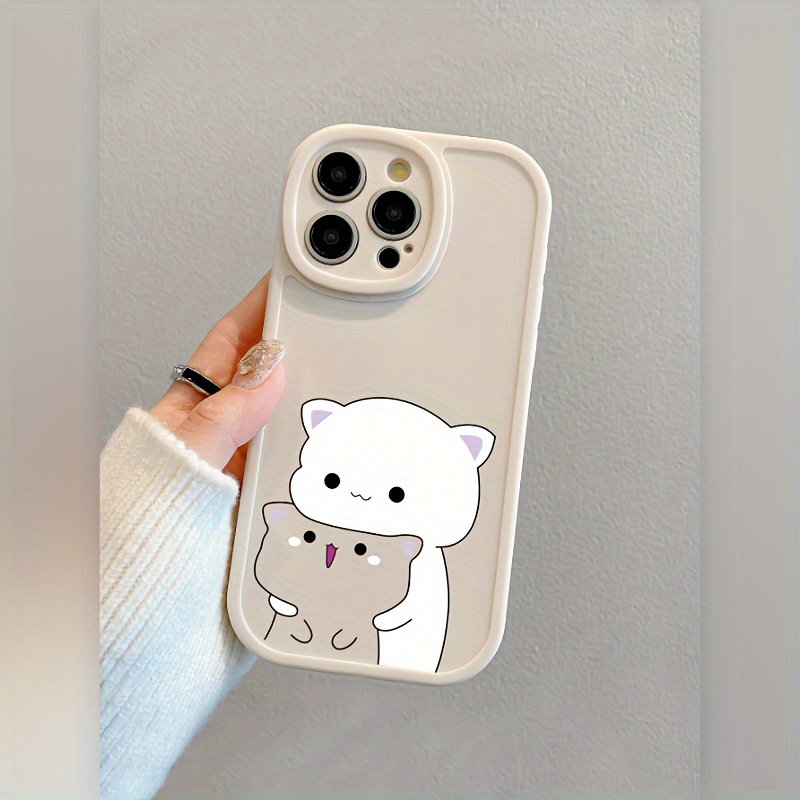 

Cute Cat Cartoon Graphic Protective Phone Case For Iphone 11/12/13/14/12 Pro Max/11 Pro/14 Pro/15/xr, Gift For Birthday, Girlfriend, Boyfriend