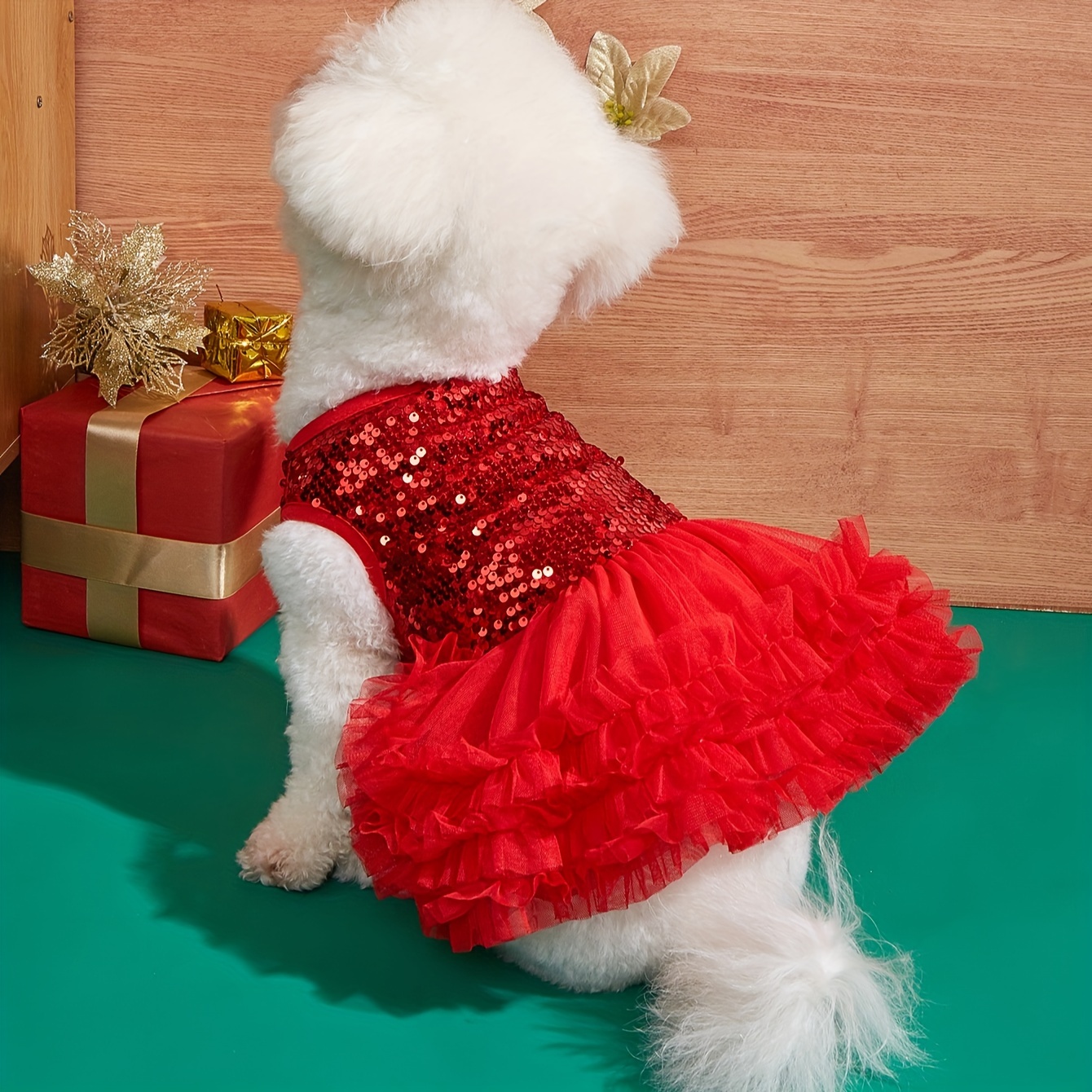 pet dog glitter sequin tutu dress christmas and new year ball dress for  cats | Free Shipping On Items Shipped From Temu | Temu