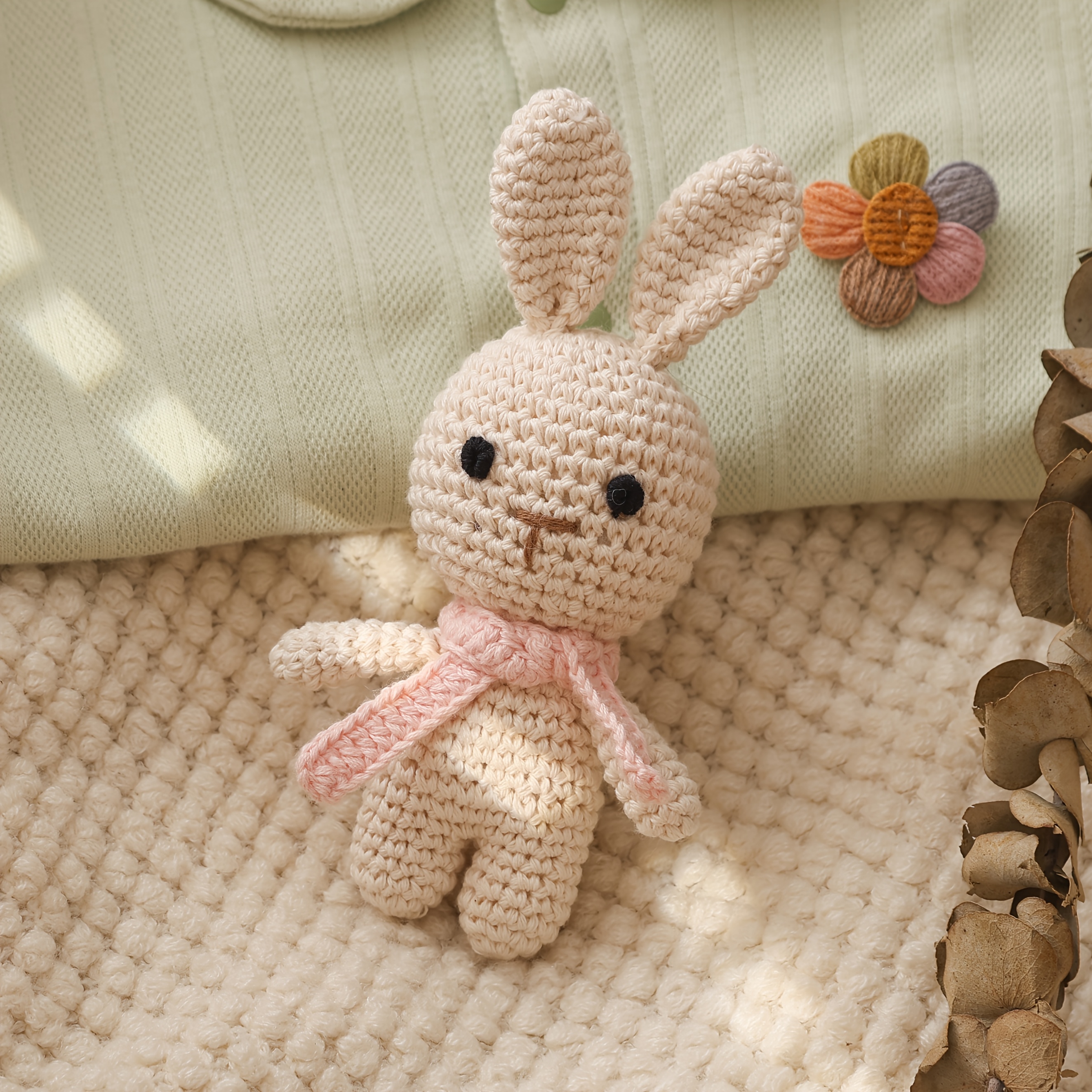 Handmade Crochet Rattle, Interactive Baby Toy
