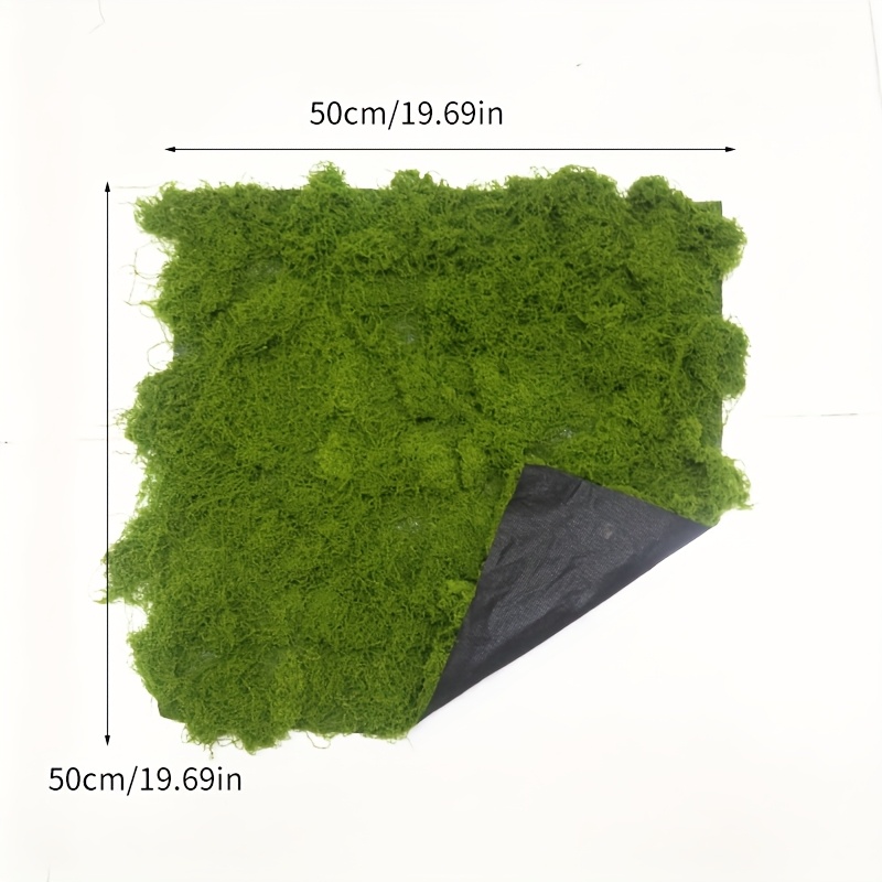 1pc Artificial Turf, Fake Moss, Trimmable Cloth- Moss, Suitable For Garden, Micro Landscape, Aquarium Decoration, Christmas Party Decor