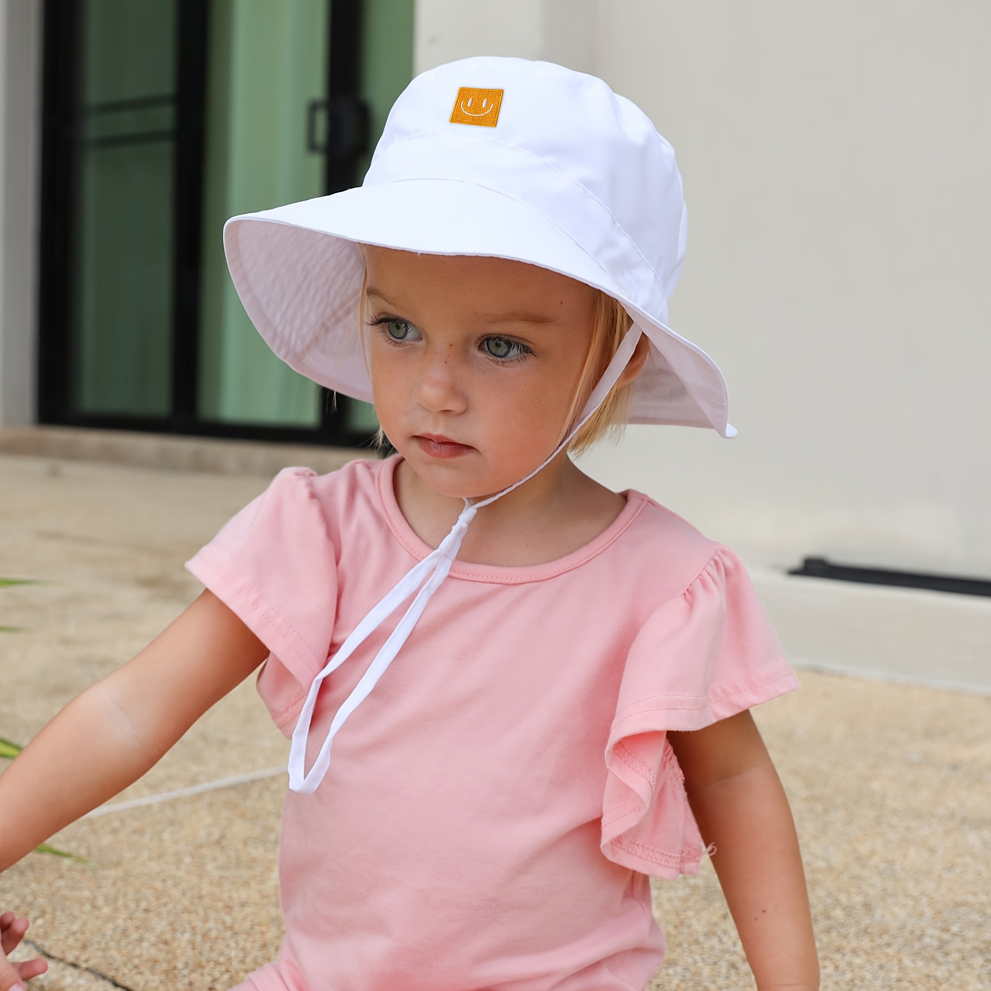 Girls Wide Brim Straw Sun Hat Summer Beach UV Protection Bucket Hat Fishing  Hat for Girls