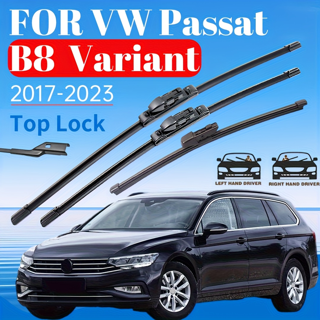 Car Front Rear Wiper Set For Vw B8 Models From 2017 To 2023 Windshield Wiper Blade-26"+18"+13"(for Rhd And Lhd Hand Drive)