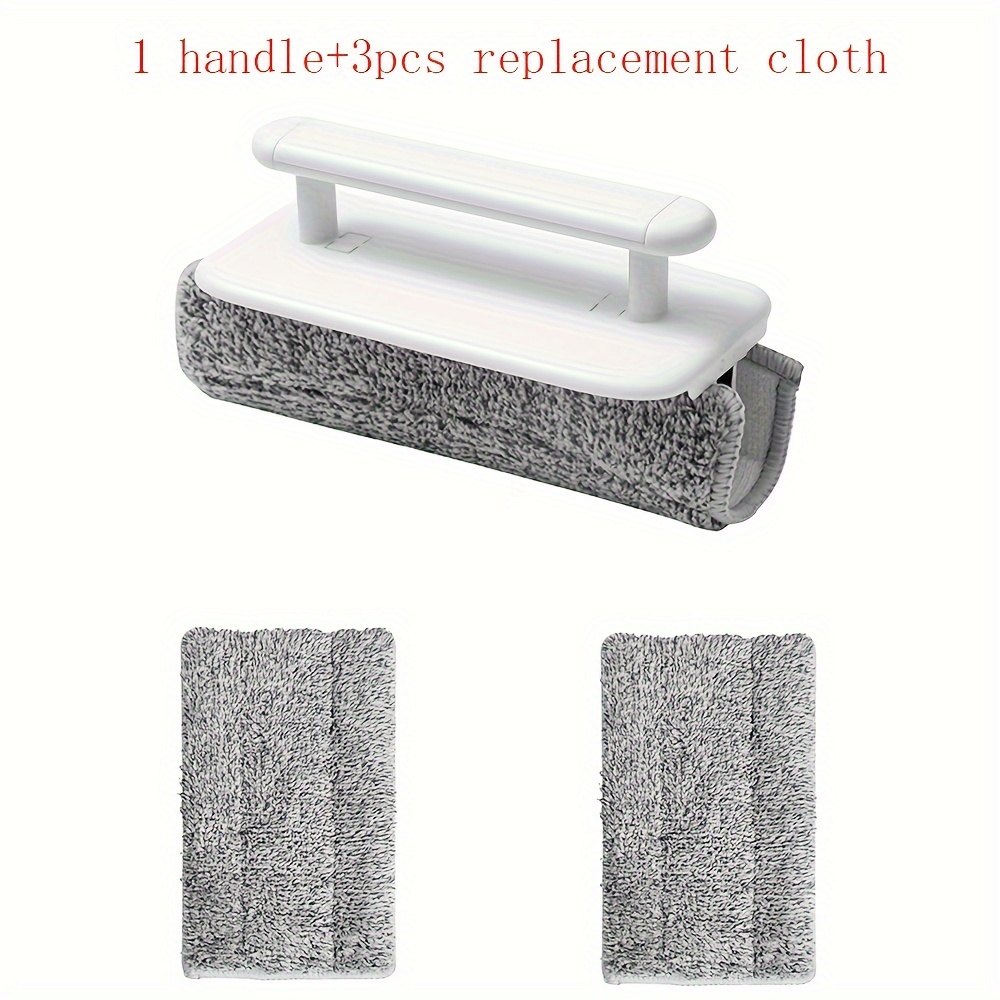 TEMU 4pcs Detachable Window Cleaning Crevice Brush Slot Brush Window Sill Dead Corner Door And Window Cleaning Crevice Brush Squeegee (handle   3pcs