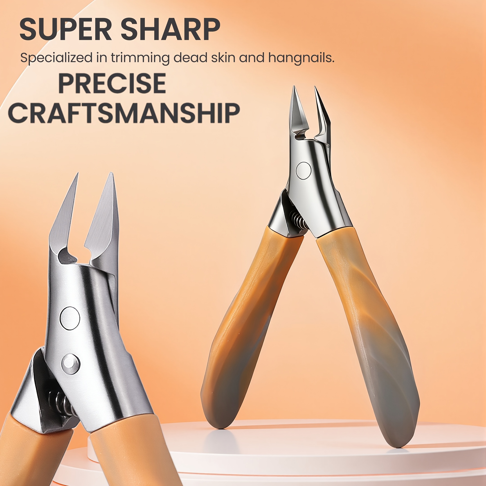 Image of Heavy-duty Toenail Clippers, Suitable For Trimming Thick Nails, Effortless And Ideal For The Elderly, Ultra-sharp Eagle-beak Shaped Curved , Stainless Steel Cuticle Trimmer, Precise Trimming