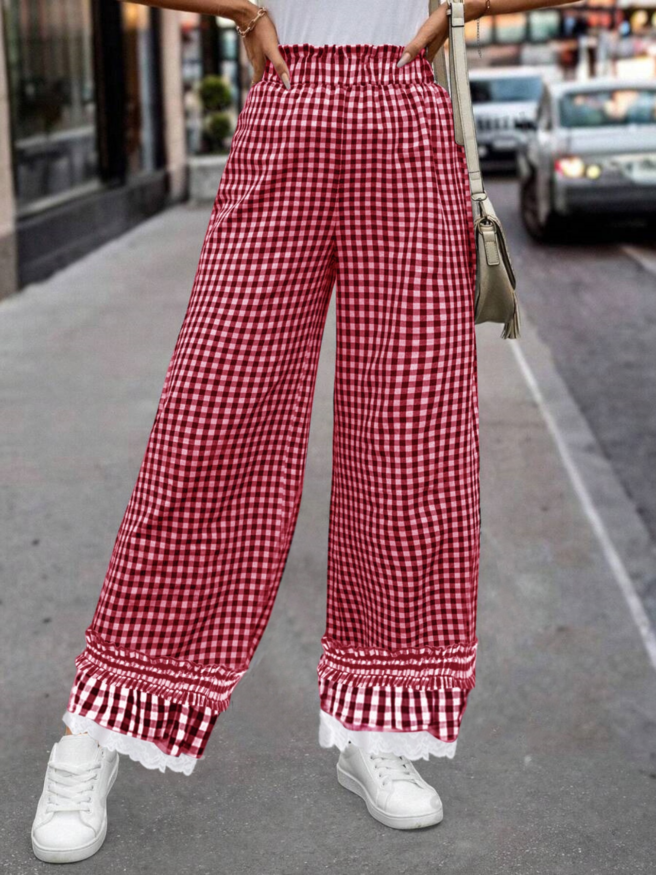 ロン　美品　23aw RAKINES  glen check pants RAKINES Post-classical glen check 4- Lp pants |
