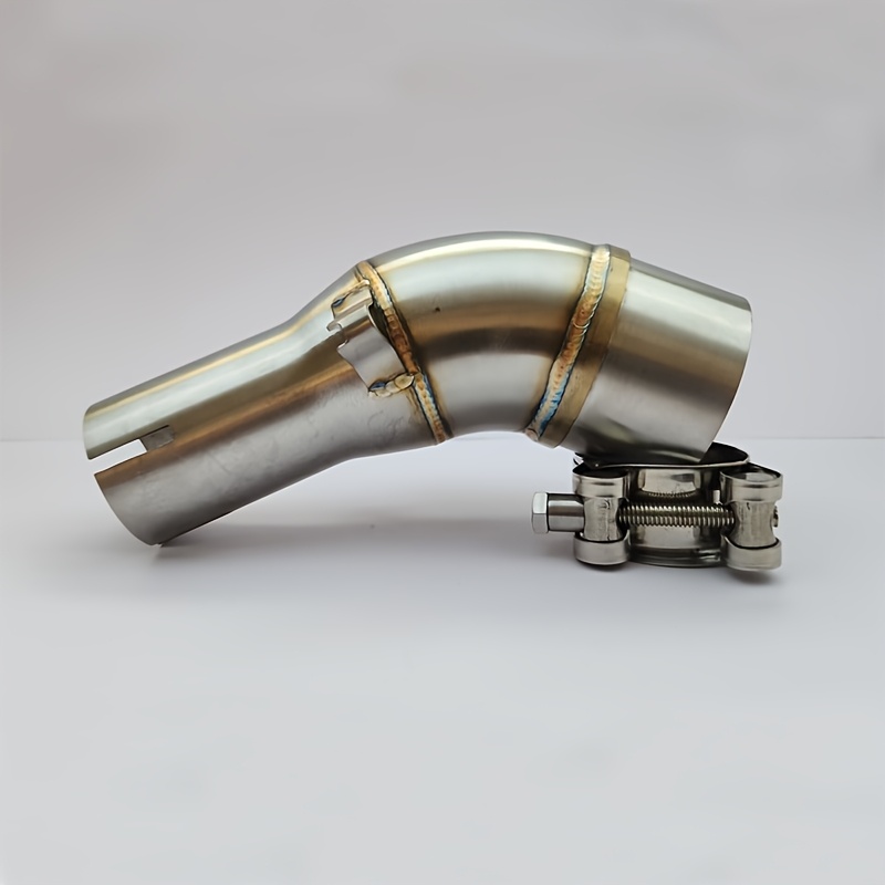 1pc stainless steel motorcycle exhaust pipe midsection compatible with yamaha mt03 yzf r3 r25 2015 2022   motorcycles upgrade accessory details 3