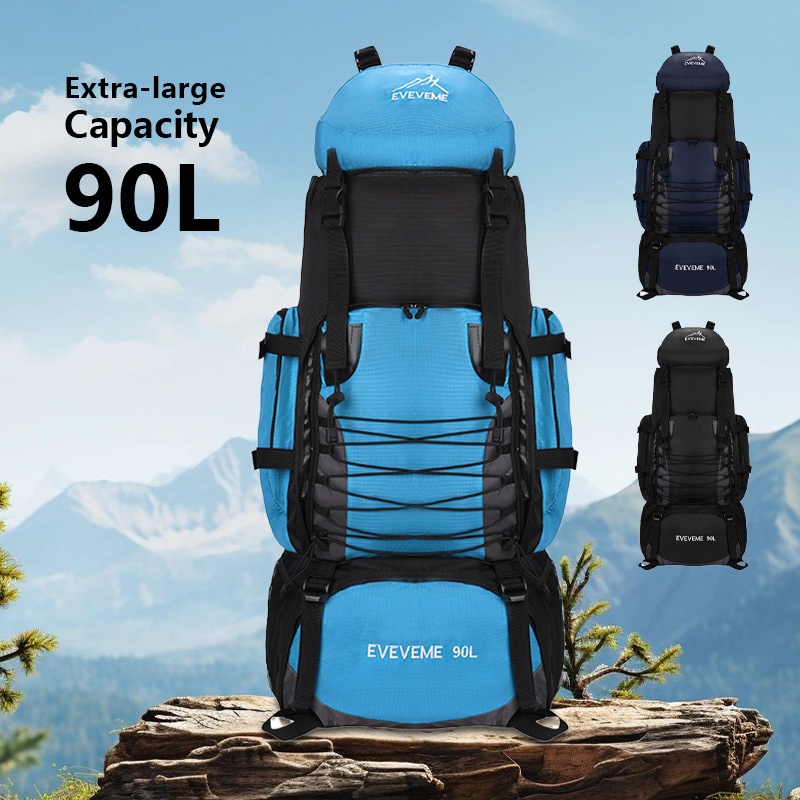 New Large Capacity 90L Outdoor Hiking Backpack, Lightweight Unisex Double  Shoulder Bag, Essential for Hiking with Multiple Storage Compartments And  Hanging Devices, Suitable for * Men And Women