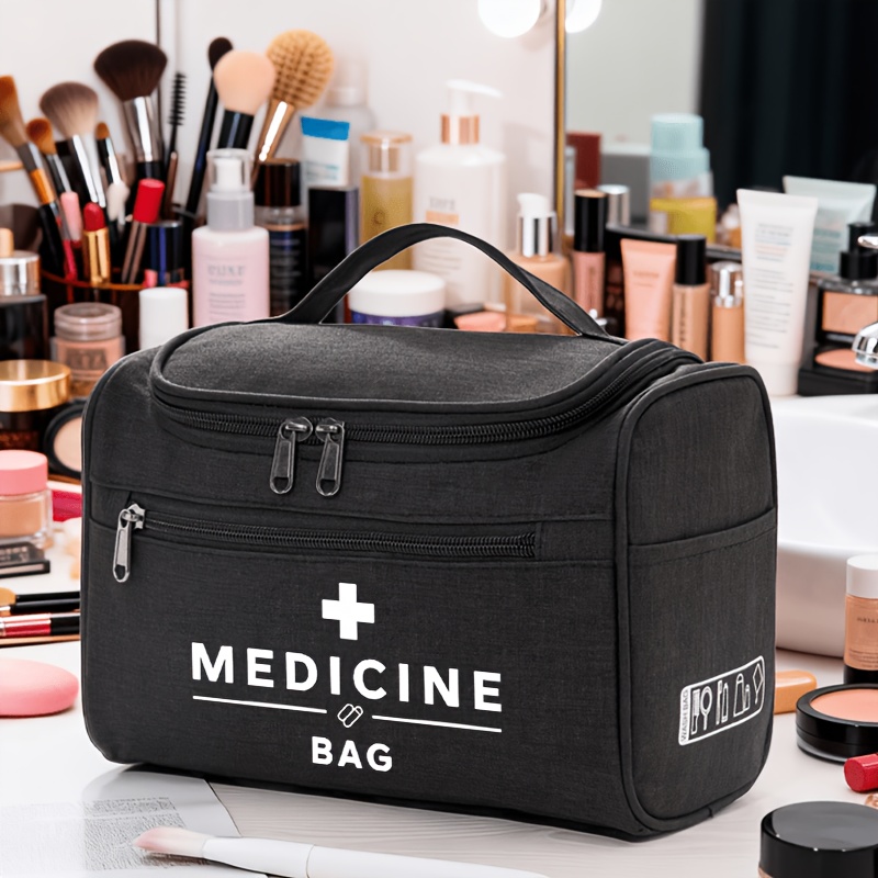 TEMU Sac de avec logo croix médicale et sac médical, sac de à grande avec , organisateur multi-compartiments, trousse de maquillage portable adaptée