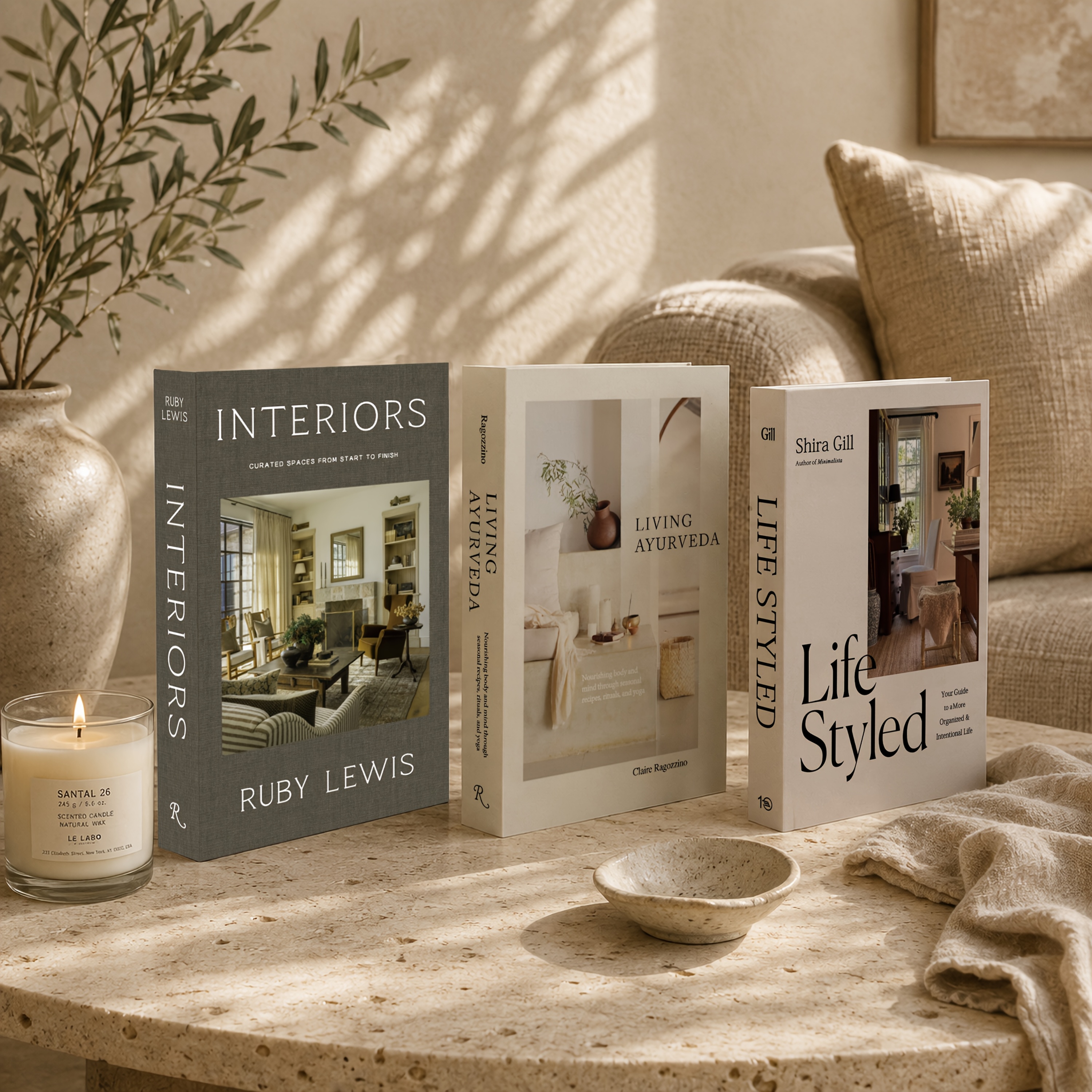 TEMU A Set Of 3 Home Decoration Books, Made Of Paper With Realistic Texture, Suitable For Decorating The Living Room Coffee Table, Living Room,