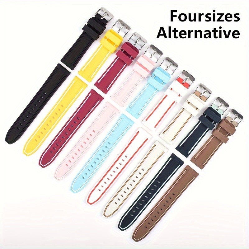 Watch Strap For X Swatch Series Two Color Silicone Watch Strap 20mm