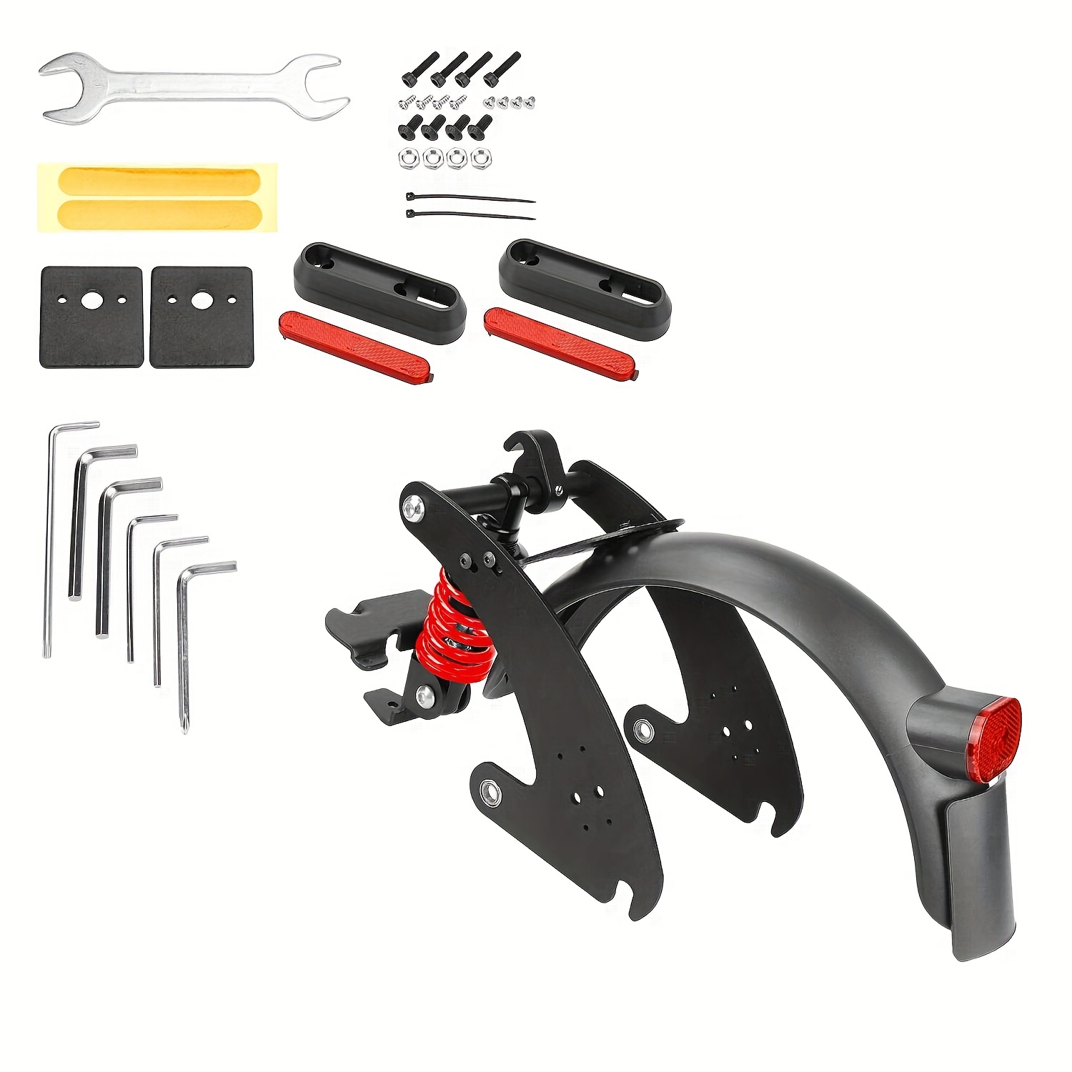 E-shop Rote V2-Hinterradaufhängung für G30 Max Roller mit PATENT Max G30LP/G30LE/G30E Hinterradaufhängung Hinterradaufhängung mit Hinterradkotflügel,