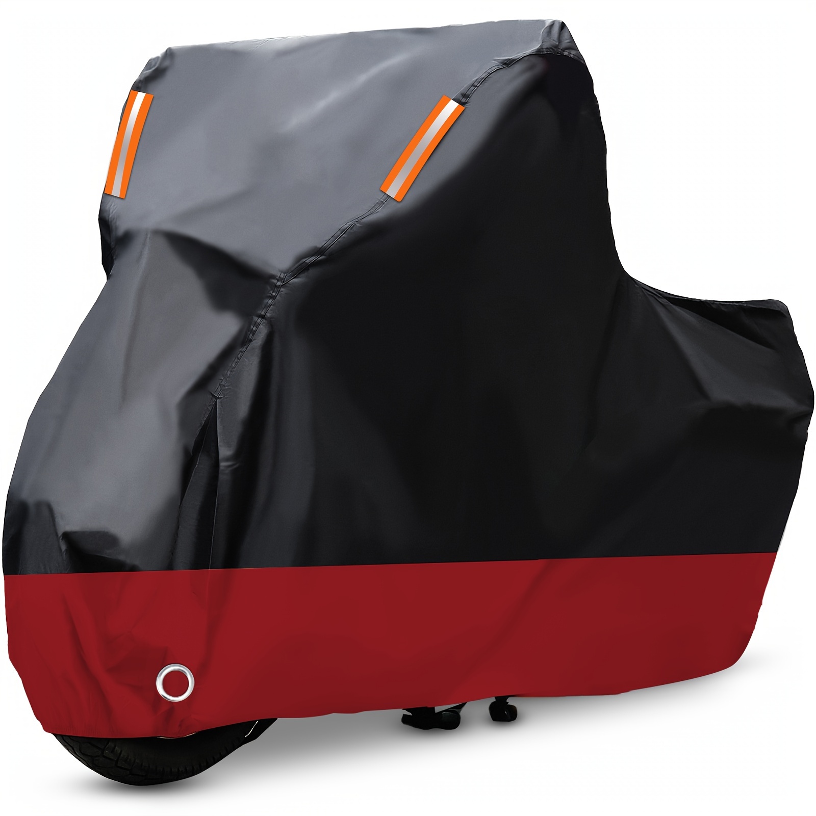 

Red Motorcycle Cover, 210d Oxford Cloth, Waterproof Sun Protection, Cover For Harley-davidson Honda Kawasaki