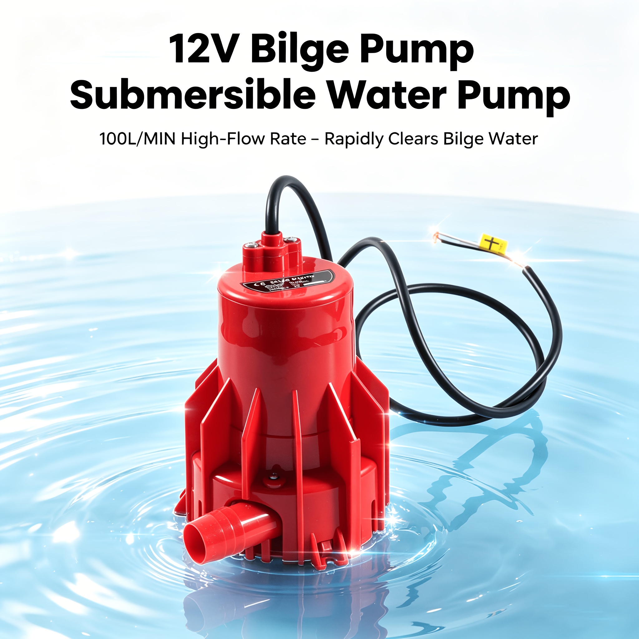 DC12V High Power Marine Bilge Pump for Boat & RV