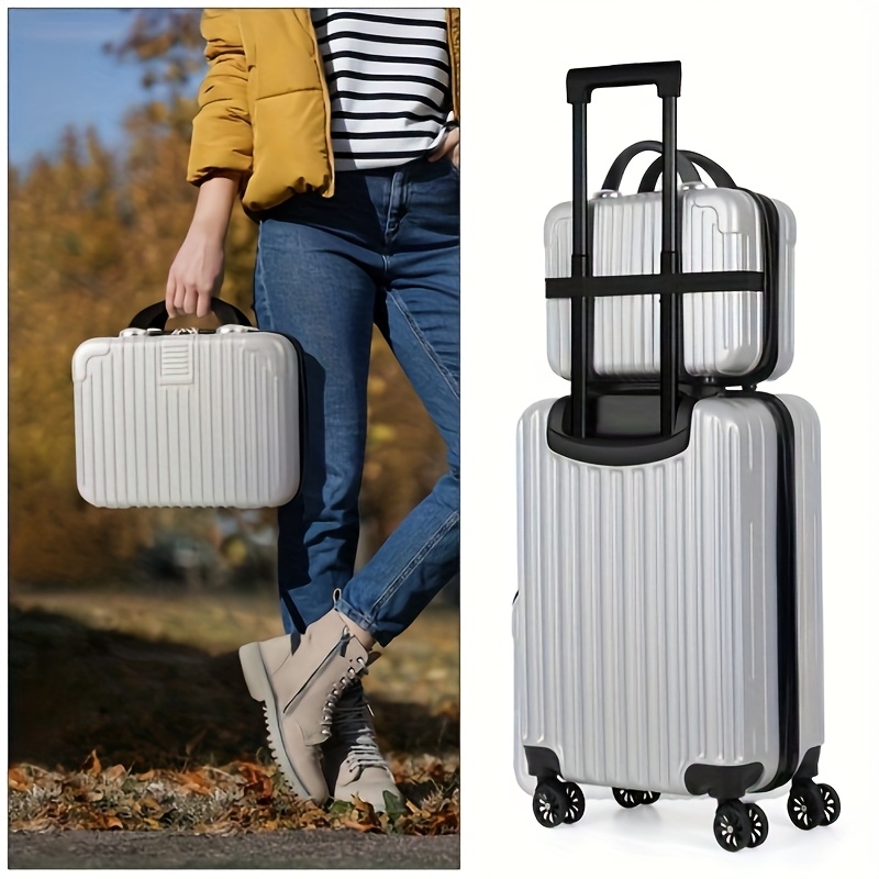 1pc/2pcs Suitcase Set Boarding Luggage Bag, 20inch Satchel Suitcase And 14inch Handbag Can Be Worn Diagonally Across The Trolley Case, with Wheels, Multi-Color Suitcase, for Office