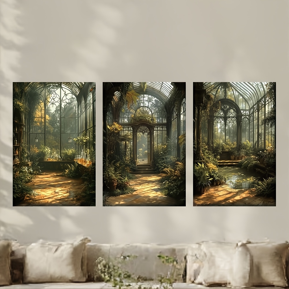 TEMU [jit]3pcs/set, Canvas Painting--unframed, William Greenery, Theme Art, Posters And Prints, Bar, Office, Perfect Birthday, Living Room, Cafe,