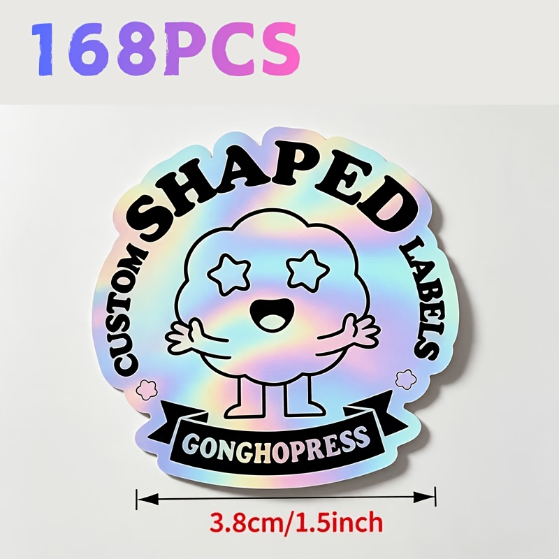 Personalized Custom Irregular Holographic Rainbow Stickers