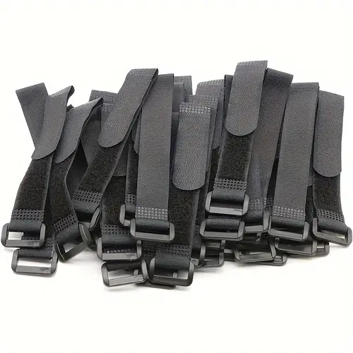 50 piece reusable cable ties with hook and loop fasteners nylon cord organizers for electrical wiring data cables storage solutions